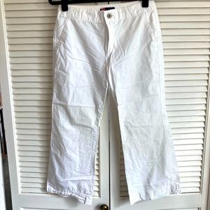 Diesel Cotton White Cropped Pants